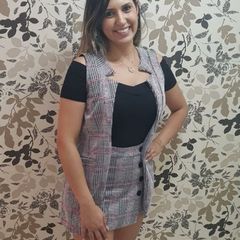 conjunto de saia com colete