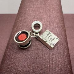 berloque para pandora café livro