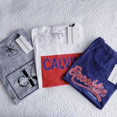 Kit 3 Camisetas Regata Calvin Klein 12