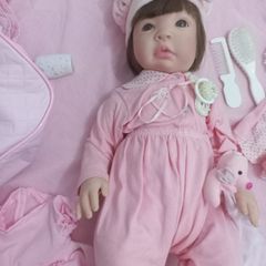 Boneca Bebê Reborn Laura Baby Pandora Corpo 100% Vinil