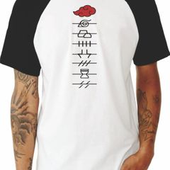 Camiseta Anime Naruto Akatsuki Nuvem Vermelha