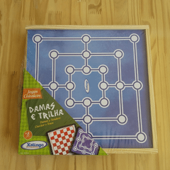 Jogo de Tabuleiro Dama e Trilha - Usado, Item Infantil Usado 80305769