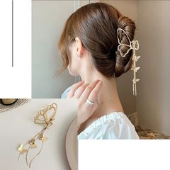 Huanqi 2022 novo verão preto margaridas garras de cabelo listras  irregulares colorido grab cor brilhante cabelo captura para mulheres jóias