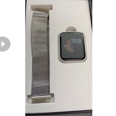 Relógio Smartwatch P70 + Duas Pulseiras E Película - Prata