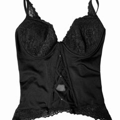 Corset Corselet Espartilho Preto