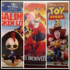 Coleção com 5 Filmes Infantis em Dvd Toy Story e Monstros Sa