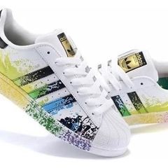 tenis colorido feminino adidas