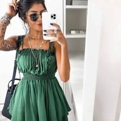 vestido com macacao por baixo