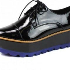 tenis plataforma preto arezzo