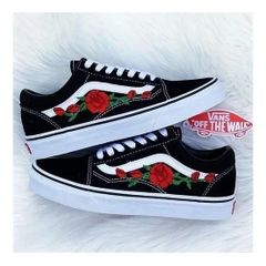 tenis vans de flor