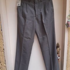 calça de tergal azul