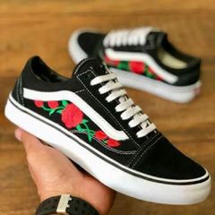 tenis vans floral old skool
