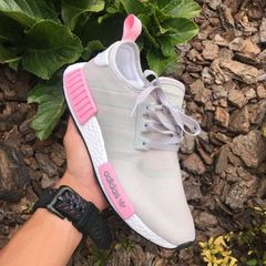 adidas nmd feminino cinza e rosa