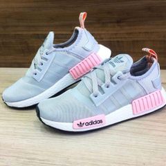 adidas nmd cinza e rosa original