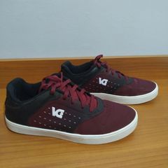 tenis vanscy vermelho cano alto