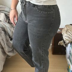 Calça Jeans Plus Size Legging Basic Patrícia Foster Mais Black