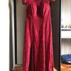 vestido de madrinha cor vinho
