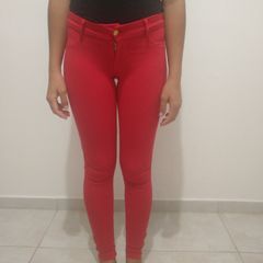 Calça legging montaria vermelha