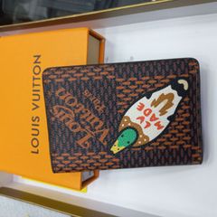 Porta Cartão Louis Vuitton Xadrez Preto Carteira masculina