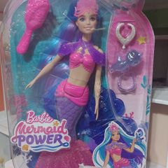 Comprar Boneca Barbie Sereia Power (Malibú ou Brooklyn) de Mattel