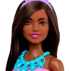 Fantasia Barbie Princesa Pop Star Infantil Com Coroa