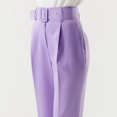 Calça Alfaiataria Zara - Amarelo Claro - P, Calça Feminina Zara Nunca  Usado 92200160