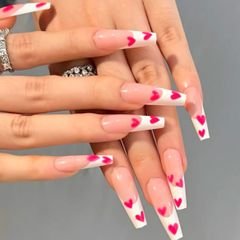 Unhas Postiças Tips Decoradas Com 24 Unidades Cada Caixa Brinde Lixa E Cola  Adesiva Para Colocacao