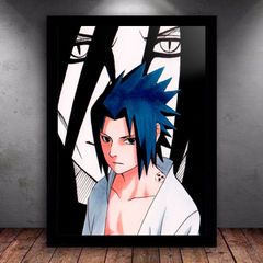 Quadro decorativo Sasuke Marca da Maldição Naruto Shippuden