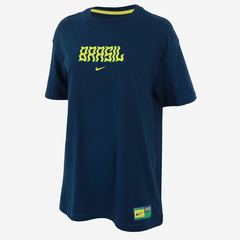 Camisa Camiseta Brasil Seleção Brasileira Nike Azul P Oficial Original, Camiseta Masculina Nike Usado 84616502