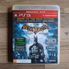 JOGO PS3 - Batman Arkham Asylum / Arkham City - [DUPLO - Mídia física]  usado