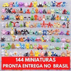 Kit de 144 Bonecos Miniatura Lote Pokémon com Pikachu Incluso Coleção  Completa !, Brinquedo para Bebês Pokemon Nunca Usado 46758785