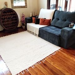 Manta sofá e cama 2,2x1,8m XADREZ ESCANDINAVO MARROM