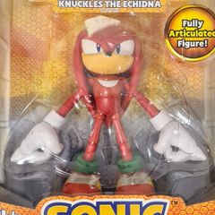 Boneco Sonic Vermelho -action Figure - Knuckles - Articulado