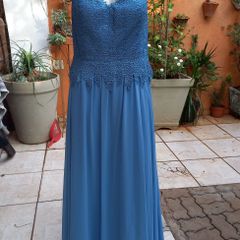 Vestido Festa Plus Size Azul, Vestido de Festa Feminino Shein Usado  83735192