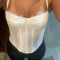 Corset Branco com Strass