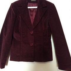 Blazer Veludo Cotelê Vinho, Casaco Feminino Usado 74436423