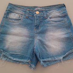 Short Jeans Feminino Barra Desfiada Marisa