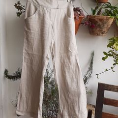 calça de algodão cru masculina