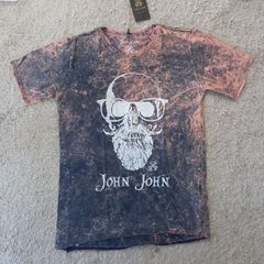 Camiseta John John Caveira Azul Masculina Estilo Conforto Elegância, Camiseta Masculina John John Usado 90707612