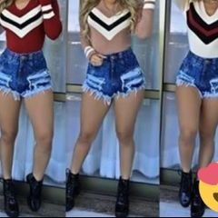 Shorts Jeans Feminino Customizado - Hot Pants Estilo Anitta