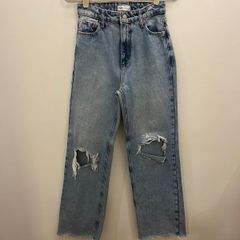 Calça Jeans Preta Cintura Alta Zara