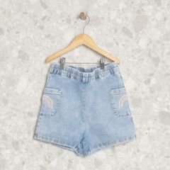 Short Jeans Com Elastico No Cos, Comprar Novos & Usados