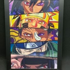 Quadros Decorativos Naruto: Arte Inspirada nos Personagens Ninja - Conjunto  de 4 Unidades 21cm x 31cm