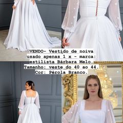 Robe Suzi Branco Rendado - Barbara Melo