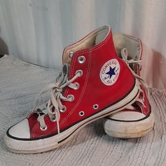 Tênis All Star Converse Cano Alto - Vermelho - Abacashoes Calçados