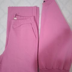 Calça flare best sale rosa bebe