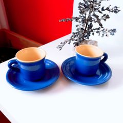 Jogo de Chá e Café em Porcelana Azul Colonial, Compre Online