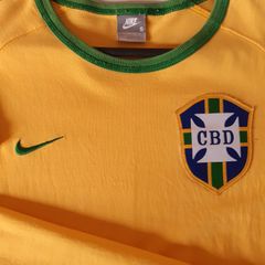 Camisa Manga Longa Nike CBF Seleção Brasileira Azul