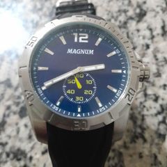 Relógio MAGNUM masculino cronógrafo azul MA32167F - aconfianca