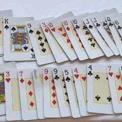 Kit Jogo de Cartas Baralho truco poker Papel - Preto LT - 20026P
